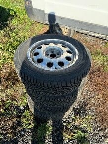 Alu kola 5x100 6Jx15 et-38 pneu zimní nokian 195/65r15