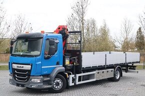 DAF LF 260 4x2 - valník s hydraulickou rukou Palfinger