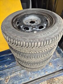 165/70 R14 5x100 zimní celoroční sada kol - 1