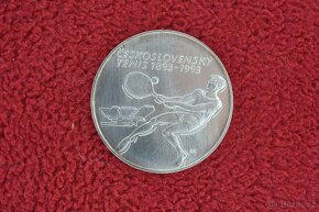 500Kčs 1993 Československý tenis - stříbrná mince