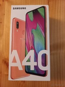 Samsung Galaxy A40, korálový, 64GB  paměť