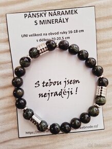 Pánský minerální náramek Jaspis