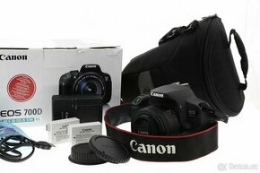 Zrcadlovka Canon 700D + 50mm + přísl. - 1