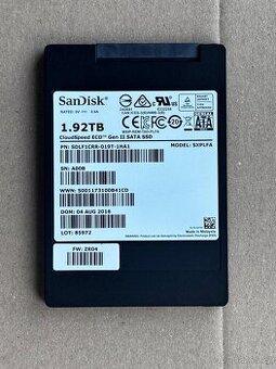 SanDisk CloudSpeed Eco Gen II | 1.92TB SATA III 6Gb SSD 2,5 - 1