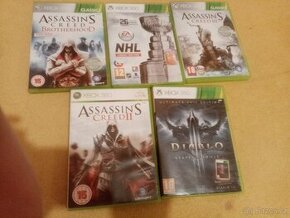 Hry na xbox 360 všechny byly zkušené a fungují