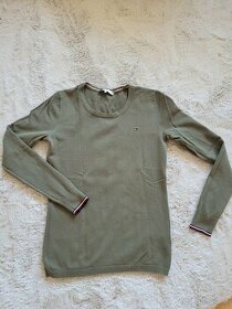 Dámský khaki svetr Tommy Hilfiger TOP STAV vel XS