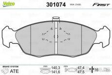 Brzdové destičky VALEO - Citroen Saxo,Xsara Peugeot 106, 306