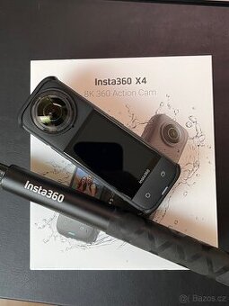 Insta 360 X4 8K + lens guards + selfie stick - 1