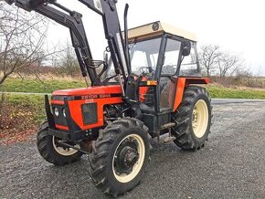 ZETOR 6245 S ČELNÍM NAKLADAČEM QUICKE A SPZ