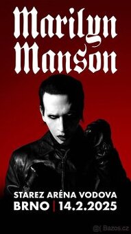 Marilyn Manson BRNO 14.2.2025 2 Lístky vedle sebe