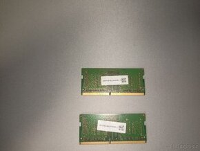 Nabízím k prodeji paměť RAM - 2x 4GB Pro notebook - 1