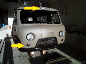 Těsnění pod a dovnitř celoskleněného blikače UAZ - 1