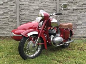 Jawa 350/354 + sidecar rok 1957 Původní lak