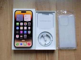 APPLE iPhone 14 Pro 128GB Gold - ZÁRUKA - TOP STAV