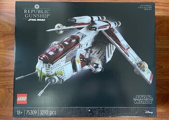 RARITA - LEGO 75309 -Republic Gunship- chybný tisk