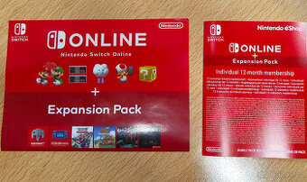 Nintendo Switch Online na rok + expansion pack