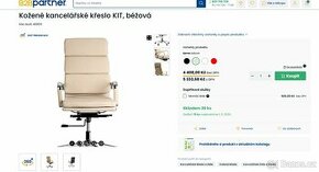 Kožené kancelářské křeslo KIT