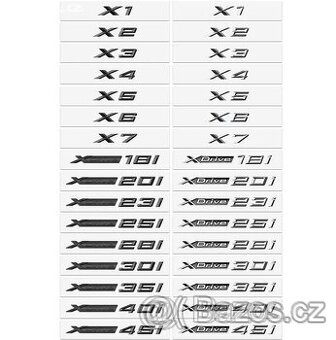 Bmw logo X1 X2 X3 X4 X5 X6 X7, Xdrive