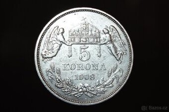 5 koruna 1908 KB - 1