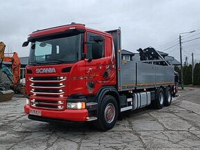 Scania G480 6x4 - valník s hydraulickou rukou HIAB