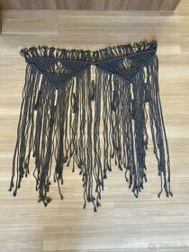 Dekorace macrame nad postel, nad dveře, ruční výroba, boho - 1