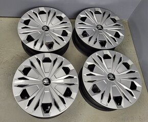 Originál 17" VW Škoda 5x112 Kodiaq Tiguan Tarraco +Poklice