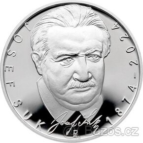 Pamětní stříbrná mince 200,-  ČNB 2024 Josef Suk BK či PROOF