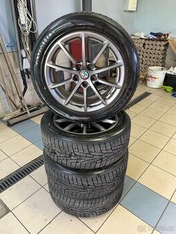 Alu disky Alfa romeo + zimní pneu Kumho I Zen KW31