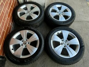 Alu 17" 5x112, orig. škoda " TRITON ", zimní 80%, TOP, SUP3