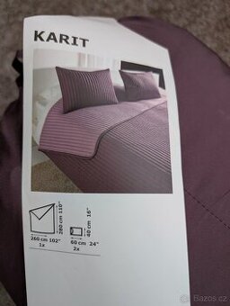 Ikea Karit fialovy prehoz na postel