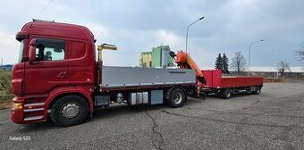 Scania R480 s hydraulickou rukou PK 16000 +vlek Menke