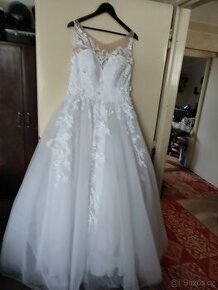 Svatební šaty sněhobílé vel. L-XL