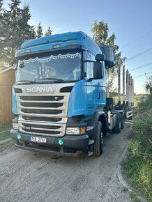 Scania R490, lesnická nástavba, ruka Epsilon M13Z