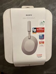 Sony Noise Cancelling WH-1000XM5, stříbrná