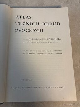 Atlas tržních odrůd ovocných 1941, Ing.Dr. Karel Kamenický - 1