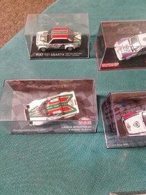 Model rally 1:43 Lancia, Fiat, Audi, Opel