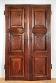 Starožitné dubové dveře z 18. století - 1