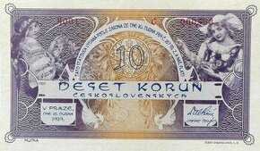 Nevydaný návrh 10 koruna 1919/2022 Ivančice Mucha STC UNC - 1