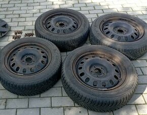 Kola 5x108R16 ET 44 stř 65mm zimní pneumatiky Goodyear 5-6mm