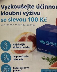 kloubní výživa - dárkový poukaz 100,-