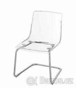 TOBIAS židle, transparentní, pochromovaná - IKEA - 1
