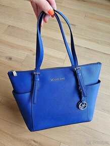 Michael Kors kabelka  Saffiano Leather Tote Blue - 1