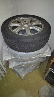 Alu kola 5x100 R16 (Subaru) + zimní pneu (Barum)