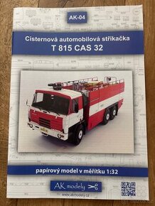 T 815 CAS 32 cisternová automobilová stříkačka