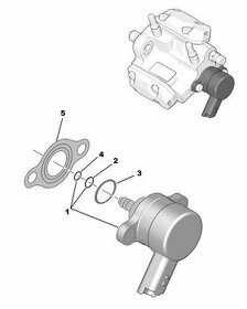 Regulátor tlaku paliva Citroën C5, C8, Jumper