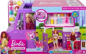 Nová Barbie Street Food pojízdná restaurace s 25 doplňky