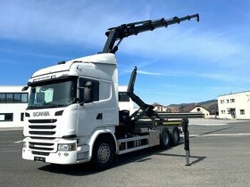 Scania G490, rv 2015, 6x2, hákový nosič, Hiab 244-5 +DO