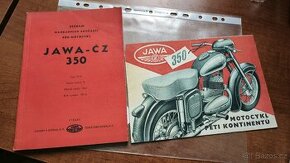 Jawa 350 kývačka půlbuben 1954