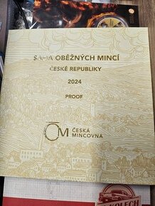 Sada oběžných mincí ČR 2024 v kvalitě proof s certifikátem p