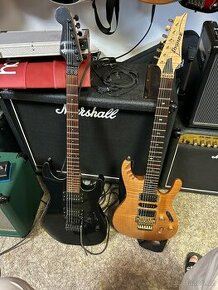 Dve krasne el. kytary Fender Squier a Ibanez